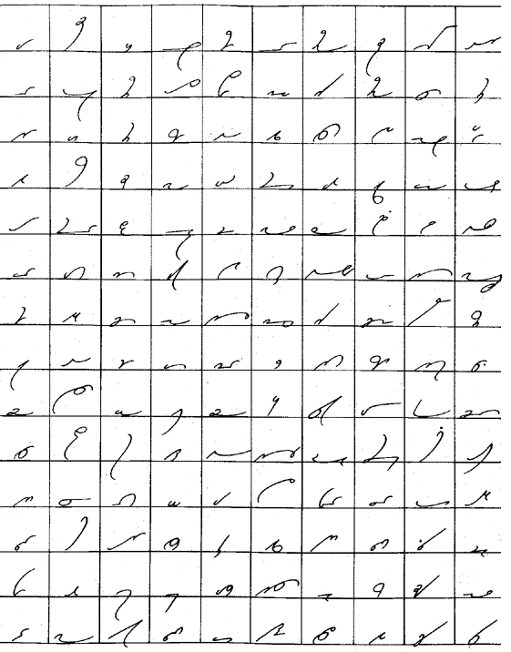 The first page of most-used phrases from the back of the Anniversary Gregg Shorthand Manual