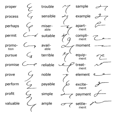 Joined prefixes and suffixes